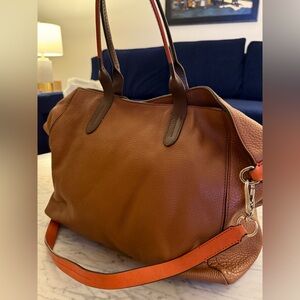 Brown Leather Cole Haan Large Bag